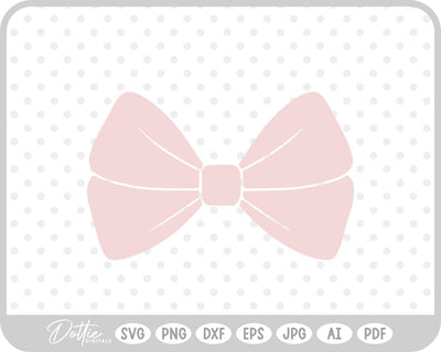 Ribbon Bow Knot SVG DottieDigitals 