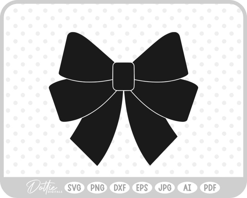 Ribbon Bow Knot SVG DottieDigitals 