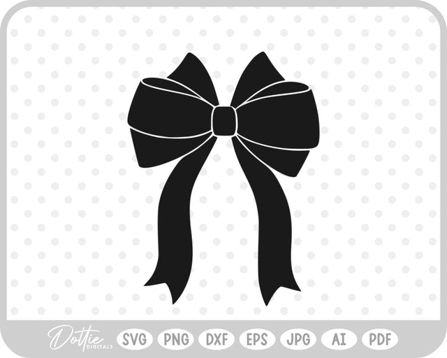 Ribbon Bow Knot SVG DottieDigitals 