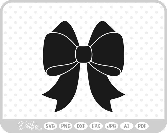 Ribbon Bow Knot SVG DottieDigitals 