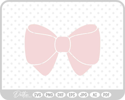 Ribbon Bow Knot SVG DottieDigitals 