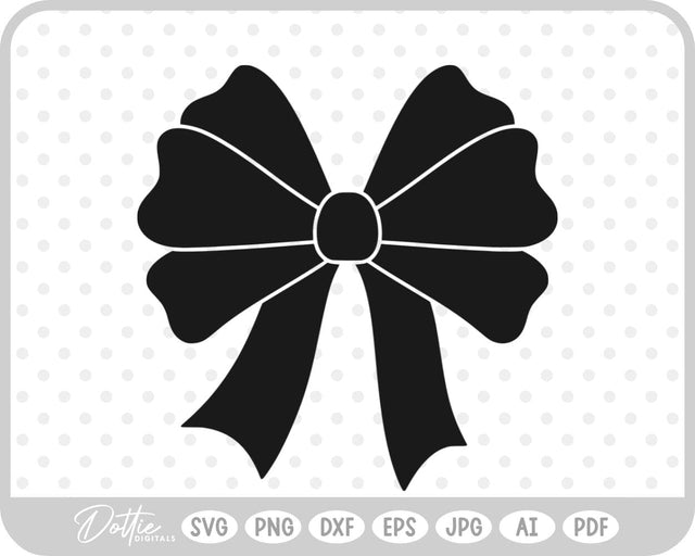 Ribbon Bow Knot SVG DottieDigitals 