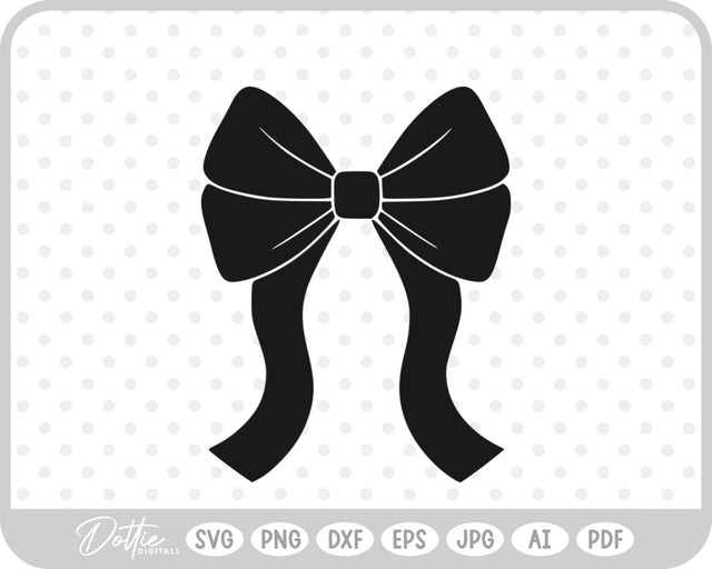 Ribbon Bow Knot SVG DottieDigitals 