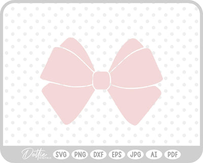 Ribbon Bow Knot SVG DottieDigitals 