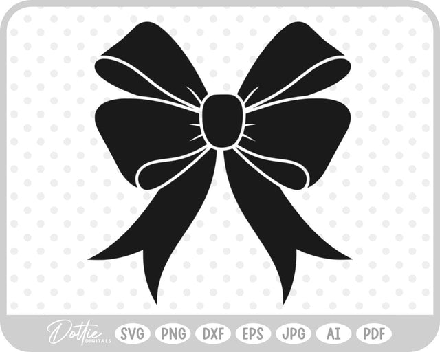 Ribbon Bow Knot SVG DottieDigitals 