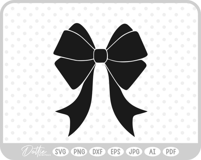Ribbon Bow Knot SVG DottieDigitals 