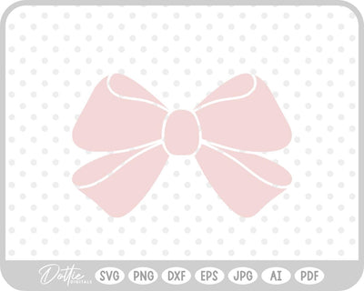 Ribbon Bow Knot SVG DottieDigitals 