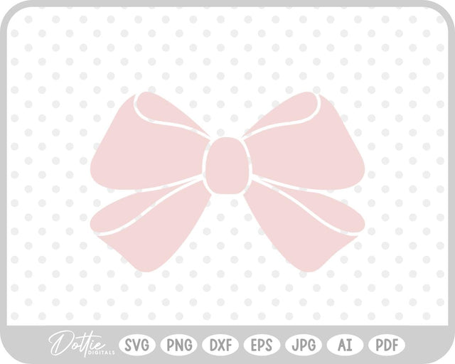 Ribbon Bow Knot SVG DottieDigitals 