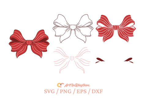 Ribbon Bow Svg Bundle, Ribbon Bow Svg, Ribbon Svg, Bow Svg, Ribbon Bow Svg Cut Files SVG Artinrhythm shop 