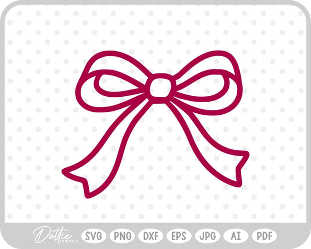 Ribbon Bow SVG DottieDigitals 