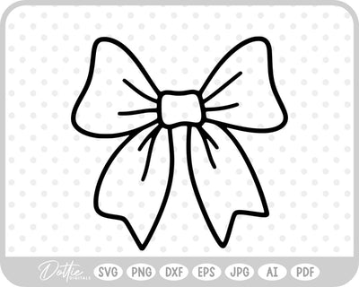 Ribbon Bow SVG DottieDigitals 