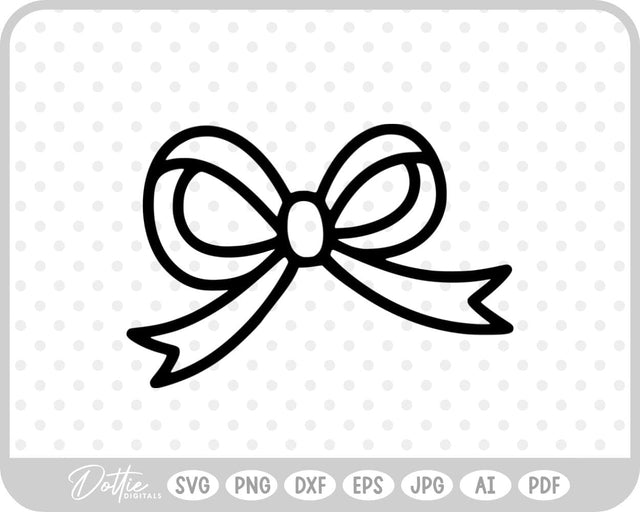 Ribbon Bow SVG DottieDigitals 