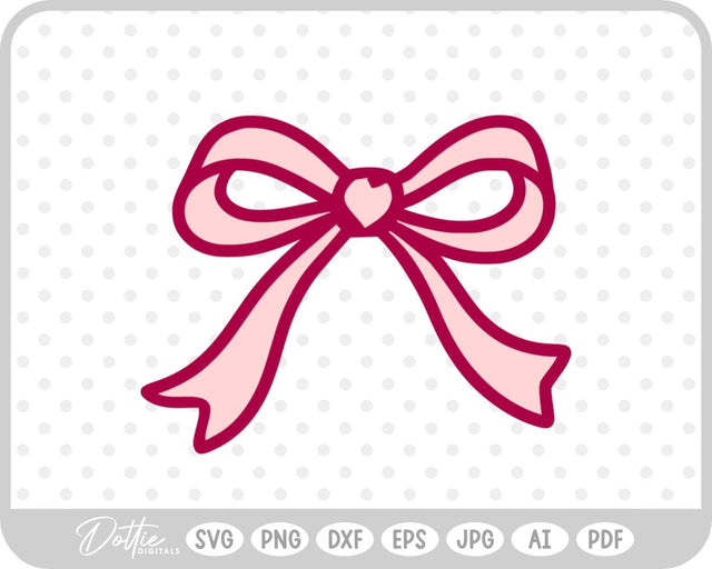 Ribbon Bow SVG DottieDigitals 