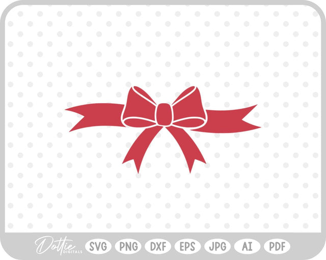 Ribbon Bow SVG DottieDigitals 