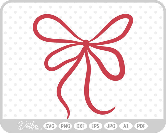 Ribbon Bow SVG DottieDigitals 