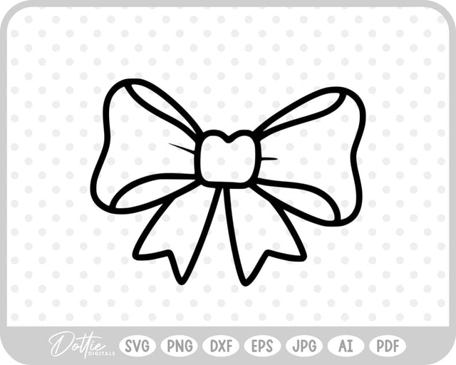 Ribbon Bow SVG DottieDigitals 