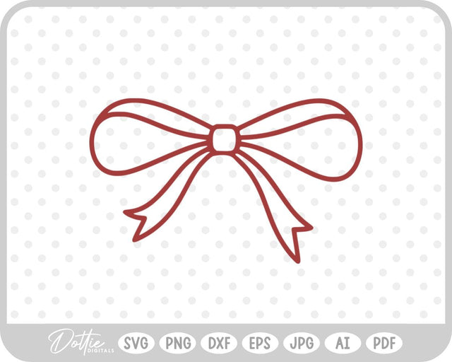 Ribbon Bow SVG DottieDigitals 
