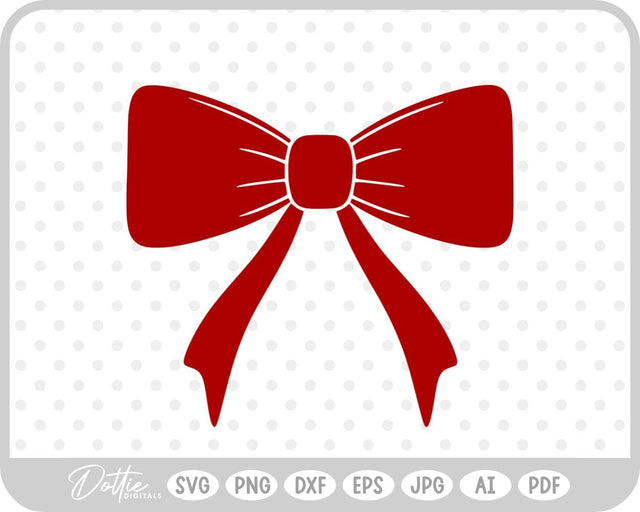 Ribbon Bow Tied Knot SVG DottieDigitals 