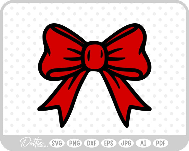 Ribbon Bow Tied Knot SVG DottieDigitals 
