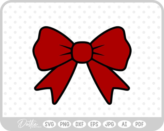 Ribbon Bow Tied Knot SVG DottieDigitals 