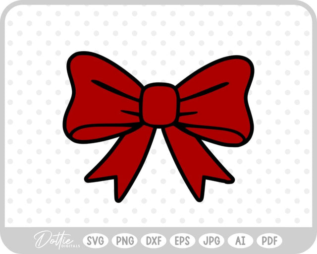 Ribbon Bow Tied Knot SVG DottieDigitals 