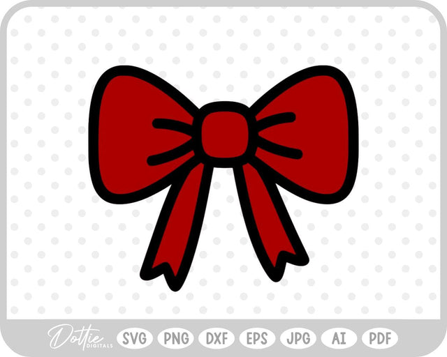Ribbon Bow Tied Knot SVG DottieDigitals 