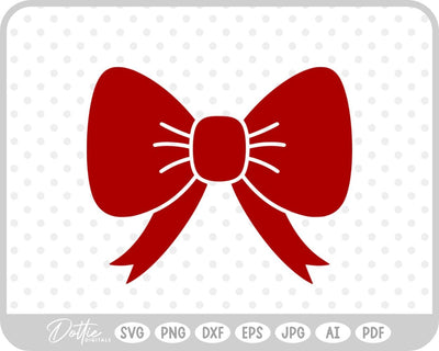 Ribbon Bow Tied Knot SVG DottieDigitals 