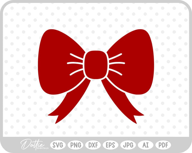 Ribbon Bow Tied Knot SVG DottieDigitals 