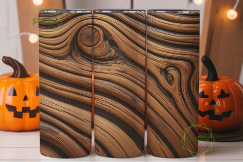 Rich Olive Wood Grain Tumbler Wrap PNG Sublimation PixelChick 