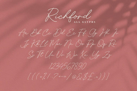 Richford Signature Font Font Heinzel Studio 