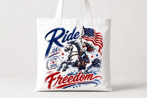 Ride of Freedom Patriotic Horse PNG | American Flag Rider Sublimation PNG SVG BillahCrafts 