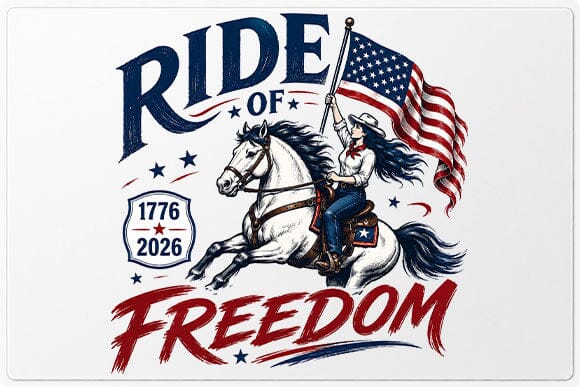 Ride of Freedom Patriotic Horse PNG | Patriotic Horse Sublimation PNG SVG BillahCrafts 