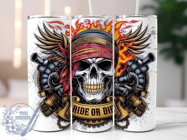 Ride or Die Patriotic Biker Tumbler Wrap, Motorcycle Tumbler PNG, Ride Or Die Tumbler, 20oz Sublimation Wrap, American Biker Tumbler, Patriotic Motorcycle Tumbler, Digital Download Tumbler Sublimation ToriDesigns 