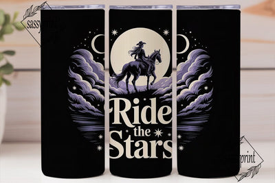 Ride the Stars 20oz Tumbler Wrap Sublimation sassyprint 