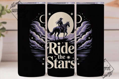Ride the Stars 20oz Tumbler Wrap Sublimation sassyprint 