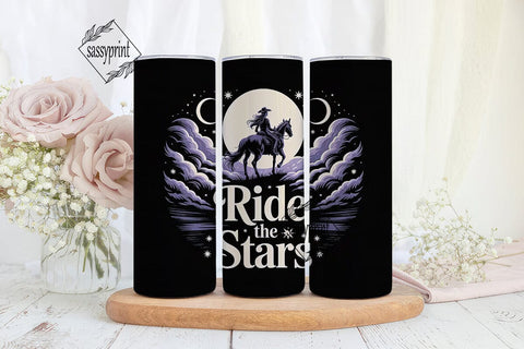 Ride the Stars 20oz Tumbler Wrap Sublimation sassyprint 