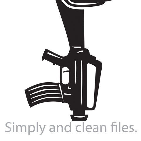 Rifle, helmet and boots SVG TribaliumArtSF 