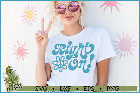 Right On SVG File SVG Crunchy Pickle 