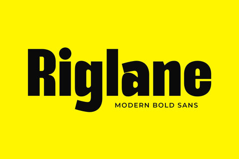 Riglane - Modern Bold Sans Font studioalmeera 