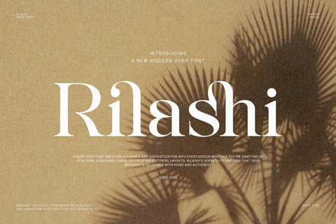 Rilashi - Elegant Serif Font Font studioalmeera 