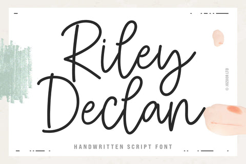 Riley Declan - Signature Script Font Font Jozoor 