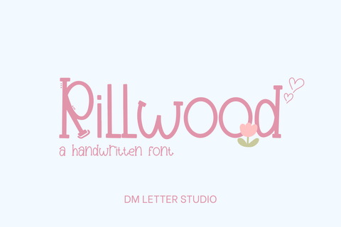 Rillwood Font Dm Letter Studio 