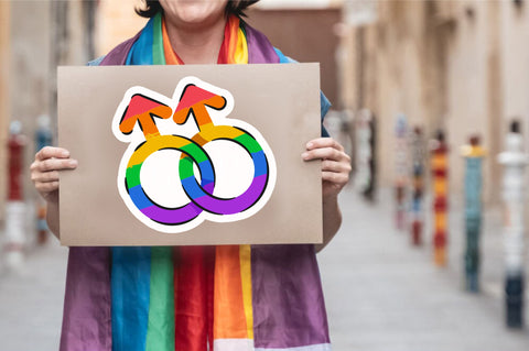 Ring of pride Sticker Design Sublimation Regulrcrative 