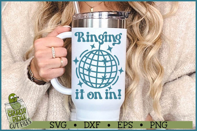 Ringing It On In, New Year's Eve SVG File SVG Crunchy Pickle 