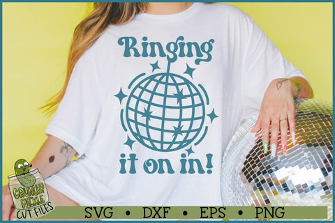 Ringing It On In, New Year's Eve SVG File SVG Crunchy Pickle 