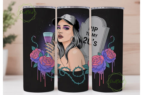 RIP to My 20s Tumbler Wrap Sublimation PixelChick 
