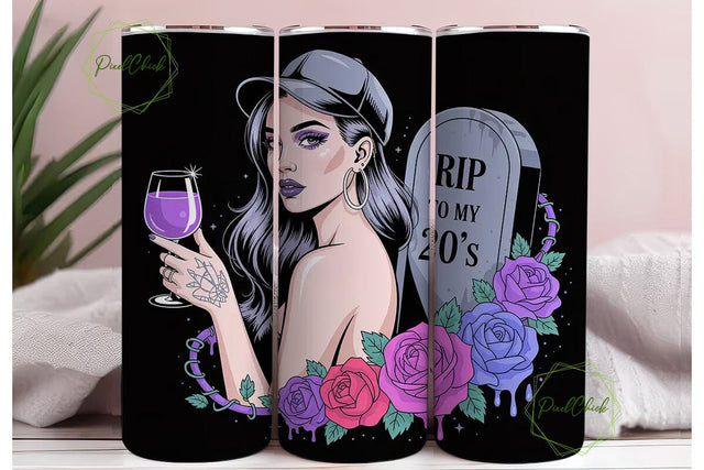 RIP to My 20s Tumbler Wrap Sublimation PixelChick 