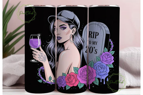 RIP to My 20s Tumbler Wrap Sublimation PixelChick 