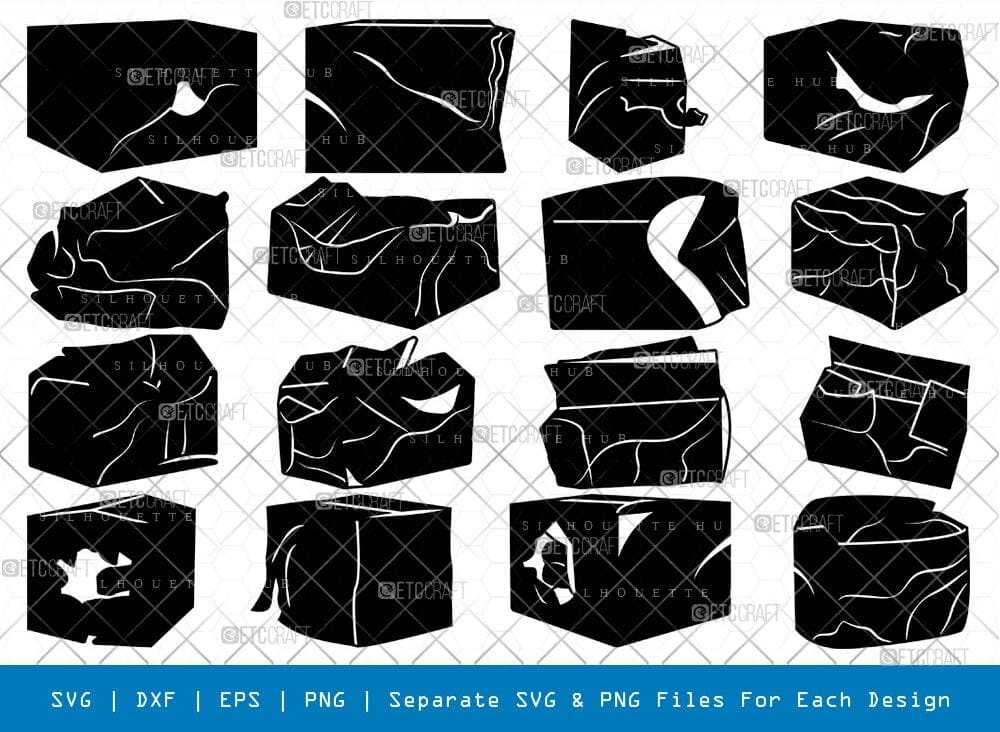 Distressed Rectangle Box Svg Ripped box Svg Cricut Cut Files Png Bundle, SB01113 - So Fontsy