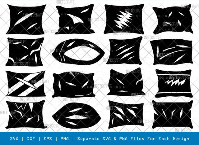 Ripped Pillow Svg Cricut Cut Files Png Bundle, SB01114 SVG ETC Craft 
